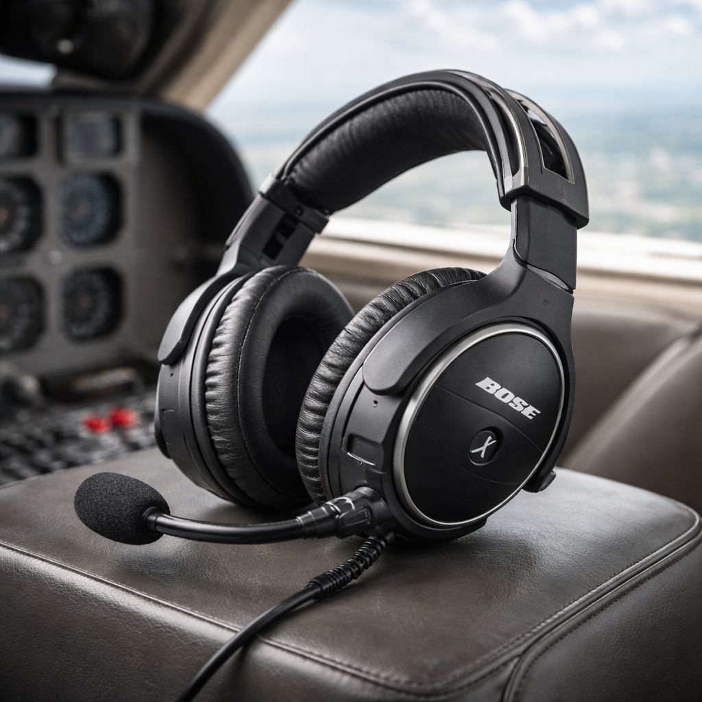 Casque aviation Bose à réduction de bruit pour pilote