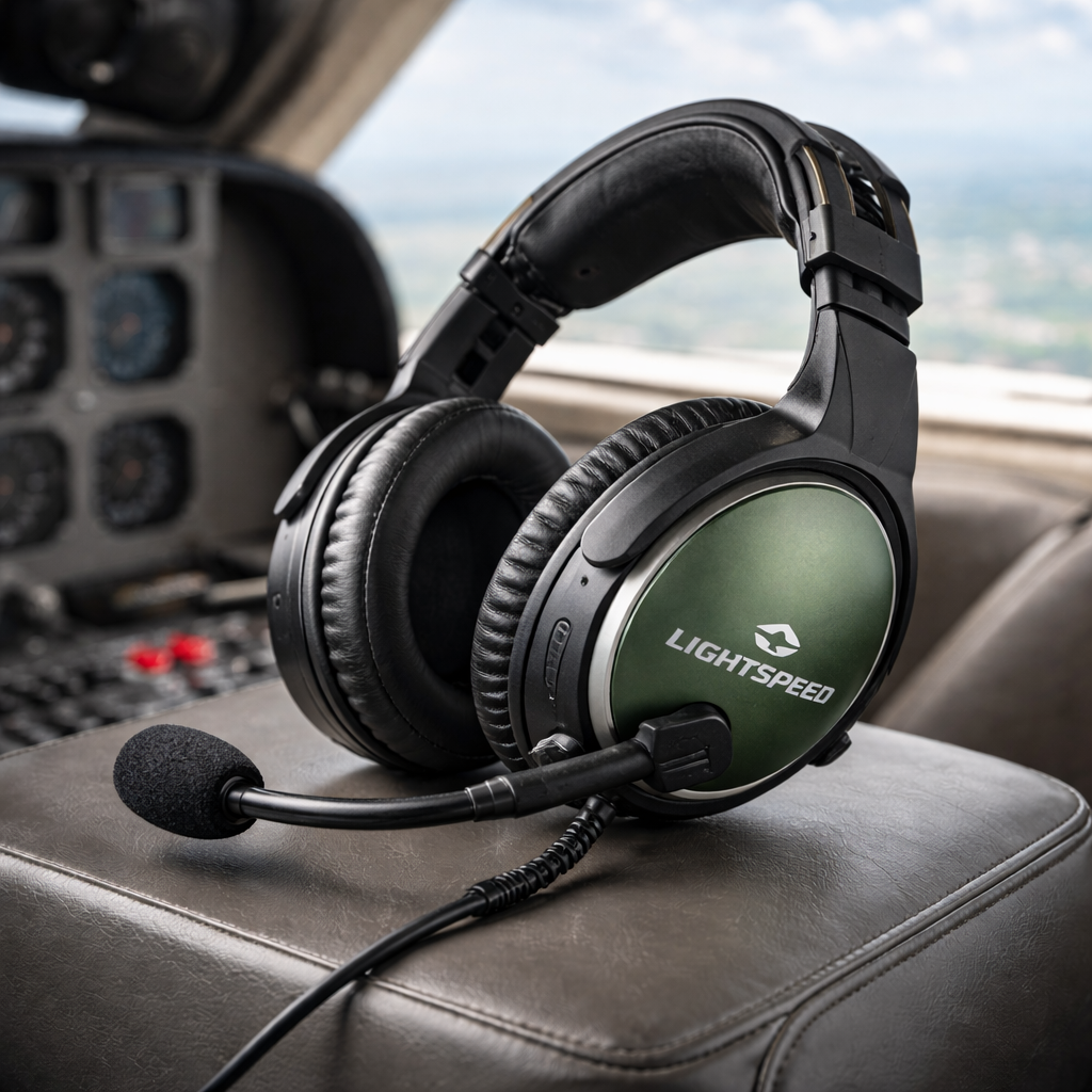 Casque aviation Lightspeed pour pilote privé