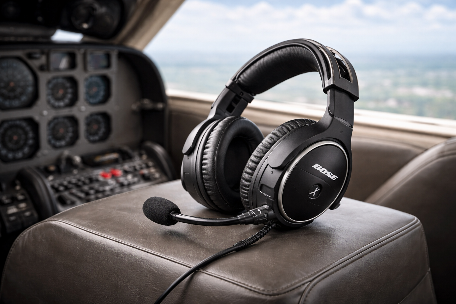 Casque aviation Bose à réduction de bruit active pour pilote privé et aviation d’affaires