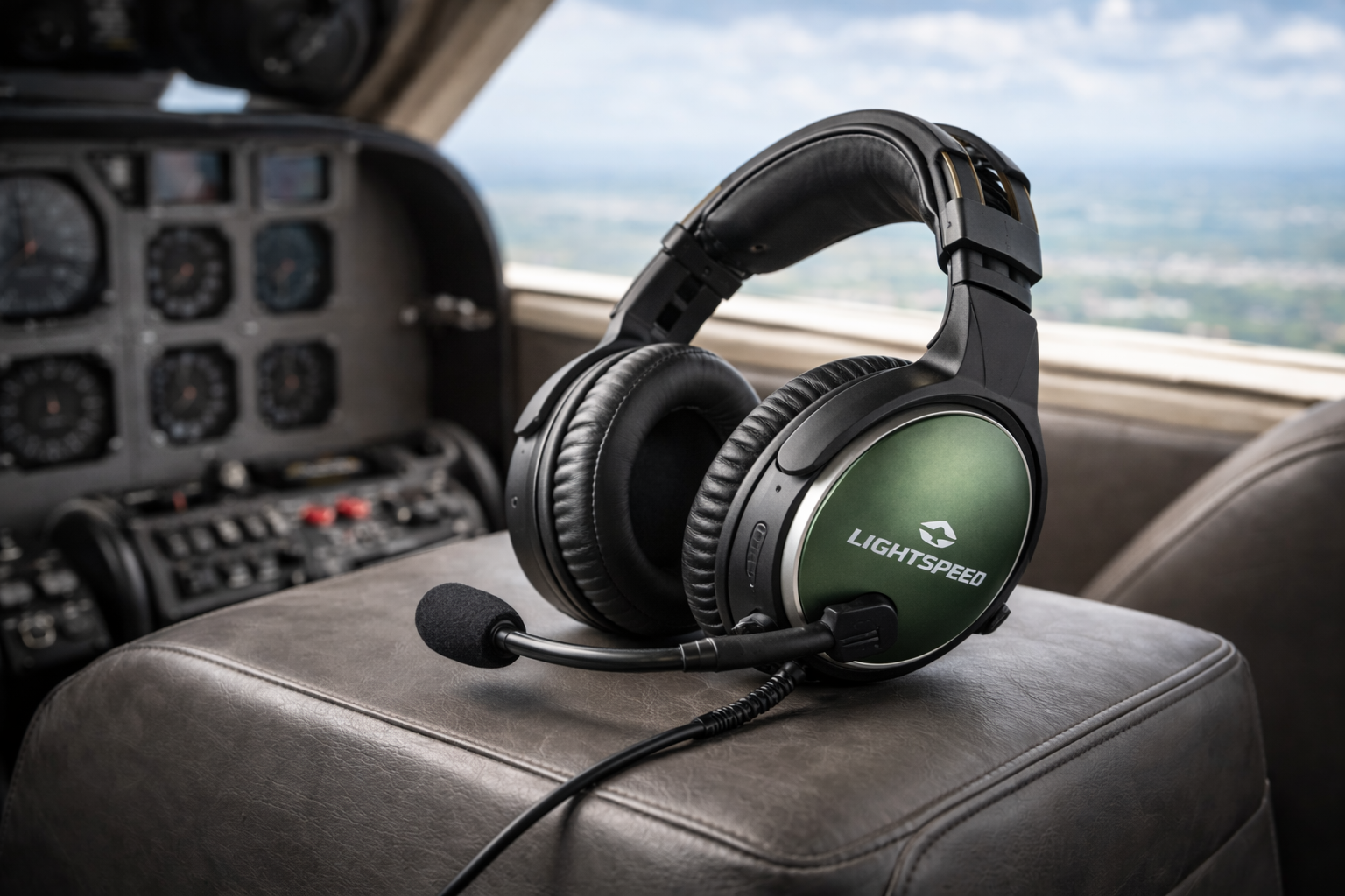 Casque aviation Lightspeed à réduction de bruit pour pilote privé